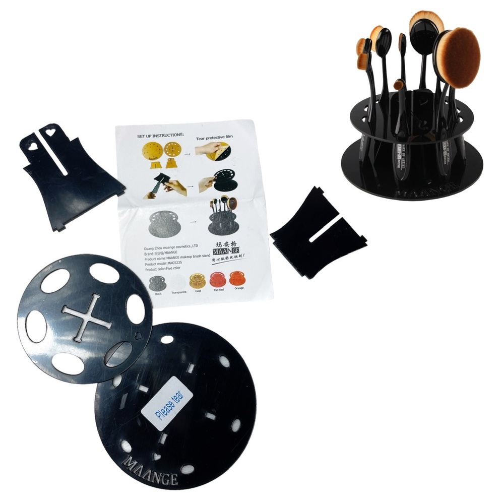 Makeup Brush Drying Rack 10 Slot Brush Holder